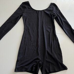 Black Long sleeve bodysuit shorts Size S